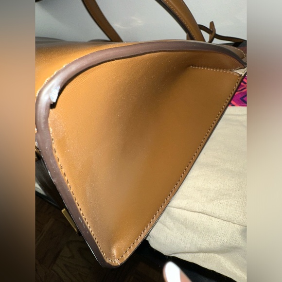 Rare Tory Burch Lee Radziwill Bag Large in Moose (Brown) - Picture 13 of 16